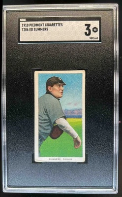 Cigarros Piemonte 1910 T206 Ed Summers SGC 3 - Imagem 1 de 2