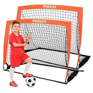 Soccer Goal Kids Soccer Net Set Carry Bag for Games and Training for Backyard - Picture 1 of 7