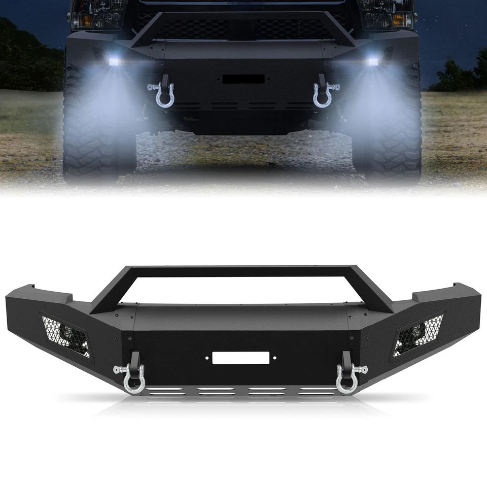 Steel Front Winch Bumper w/Skid Plate Fit For 2010-2018 Dodge Ram 2500 3500 Foto 1 de 4