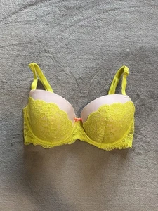 VICTORIA’S SECRET Dream Angels Pigeonnant Push Up Bra Women’s Sz 34DD EUC - Picture 1 of 6