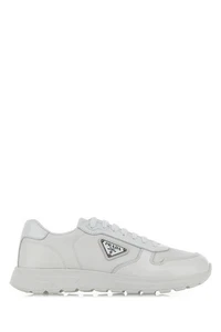 PRADA Prax 2.0 White Nylon And Leather Sneakers New And Authentic - Picture 1 of 5