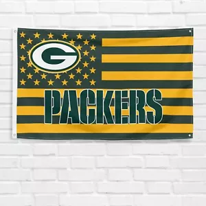 For Green Bay Packers Football Fans 3x5 ft Flag Christmas Gift Banner - Picture 1 of 1