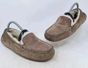 UGG Womens Ansley Slipper Light Brown Suede And Shearling Size 10 US - Picture 1 of 9