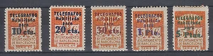 AYUNTAMIENTO BARCELONA TELEGRAFOS ** 4/8 SERIE COMPLETA - AÑO 1934 - LUJO - MNH - Picture 1 of 1