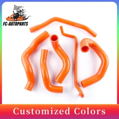 Manguera de radiador refrigerante de silicona naranja para Ford Mustang GT/SHELBY V8 2005-2010 Foto 1 de 4