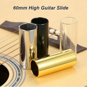 60MM Guitar Slide Bar Stainless Steel Metal/Glass Finger Slides For Ukulele - Picture 1 of 14