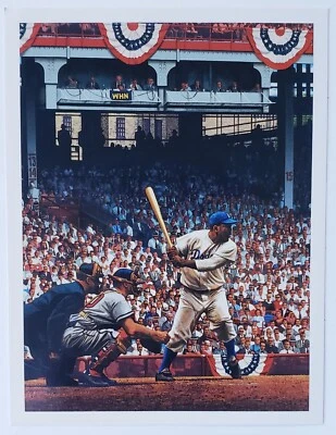 2004 Jackie Robinson Day Tribute Card 4" x 5.25" MLB 4/15/04 Brooklyn Dodgers  - Image 1 of 4