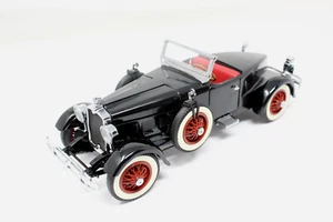 Franklin Danbury Mint 1927 Stutz Black Hawk Car Black Convertible 1/24 Diecast - Picture 1 of 14