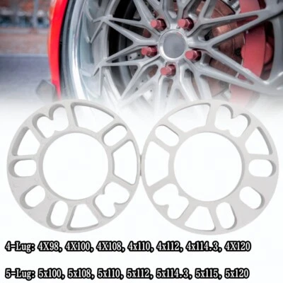 1Pc Wheel Spacers 10mm Thick 4X100 4X114.3 5x105 5x115 5x114.3 5x120 Universal - Image 1 of 4