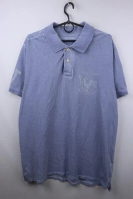 True Religion Purple Cotton High Low Slit Spread Collared Polo Shirt Size 3XL - Изображение 1 из 4