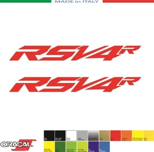 2 ADESIVI APRILIA RSV4R NEW mm.180x20 STICKERS AUFKLEBER DECALS PEGATINA - Imagen 1 de 1