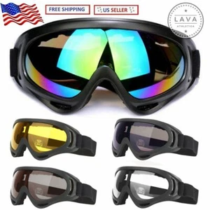 Adults Winter Snow Sports Goggles Ski Snowmobile Snowboard Skate Glasses Eyewear - Picture 1 of 17