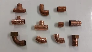 Copper Solder Ring Fittings - Picture 1 of 9