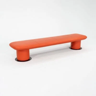 2021 +Halle / Hightower Levels Bench Orange by Form Us With Love of Sweden 95" - Image 1 of 4