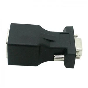 Extender VGA RGB HDB 15pin Female to LAN CAT5 CAT6 RJ45 Network Cable Adapter - Picture 1 of 4