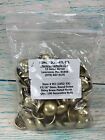 13/16" Shiny Brass Plated Round Dome Upholstery Nails Pins with 1/2” Shank (100)