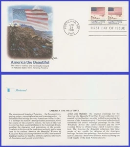 USA4 #1891 U/A FLEETWOOD FDC STR2  Flag and Anthem "Sea to Shining Sea" - Picture 1 of 1