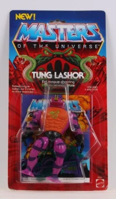 Figura de colección 1985 Tung Lashor Snake Men - Masters of the Universe - Sin usar, en caja C-9+ Foto 1 de 2