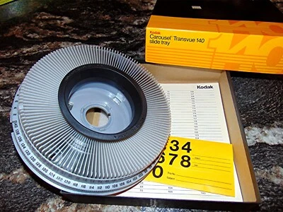 Kodak Carousel Transvue 140 Slide Tray Made in USA by Eastman Kodak Company Grey - Image 1 of 2