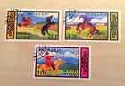 lot, série 3 timbres stamp** CAVALIER CHEVAL mongolie mongolia TBE ideal collect