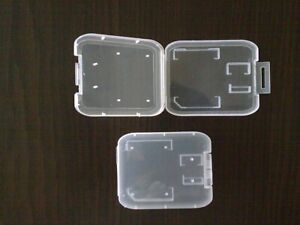 10 New Top Quality Sd Card Cases W Adaptor Slot, Clear, Dl8, Free Shipping
