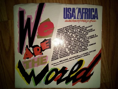 USA for AFRICA-We Are The World-45 Single-1985-promo pressing/Michael Jackson - Image 1 of 2