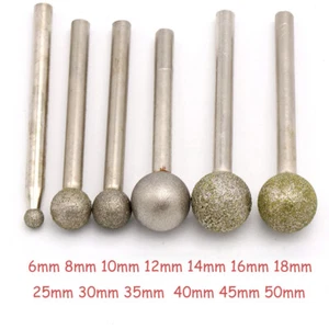 Kugel Diamant Fräser Schleifstift 6mm - 50mm Diamantschleifer für Dremel Proxxon - Bild 1 von 5