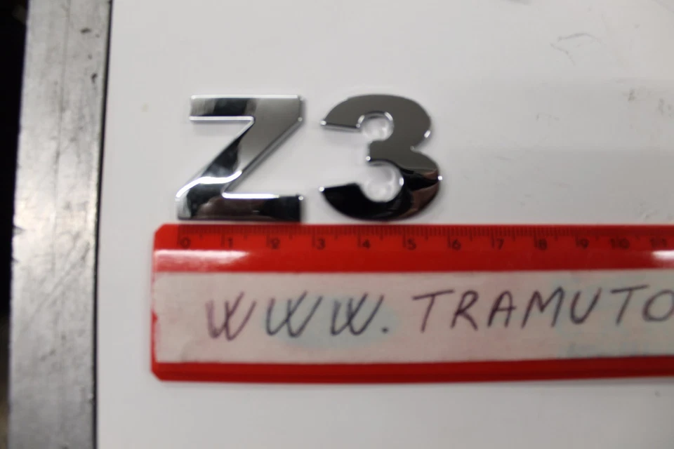 LAMPA SCRITTA BMW Z3 - CON BIADESIVO - CROMATA - per AUTO -