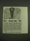 1938 L.L. Bean Business Man Shirt Ad