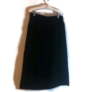 elliott lauren Vintage Women’s NWT dead stock Black Velvet skirt sz 14 - Picture 1 of 6