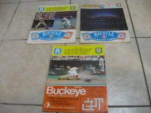 (3) 1970s MLB CINCINNATI REDS BASEBALL SOUVENIR SCORECARD PROGRAMS LOT COOL - Picture 1 of 2