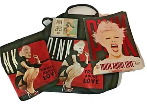 P!NK PINK Alecia Moore Truth About Love Tour Merch Lot of 4 Official Orig. NEW - Picture 1 of 12