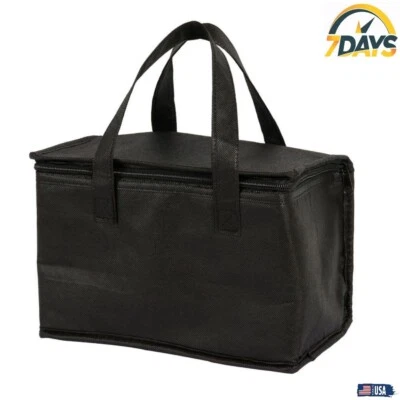 Bolsa de almuerzo refrigerador caja aislada bebida lata comida viaje picnic playa fiesta exterior Foto 1 de 4