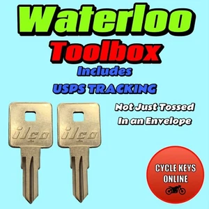 Waterloo Tool box Toolbox Keys Spare Replacement Made key Cut to Code 8001-8223 - Bild 1 von 2