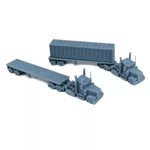 Outland Models Eisenbahnlandschaft Big Rig Sattelschlepper Set 1:220 Spur Z - Bild 1 von 3