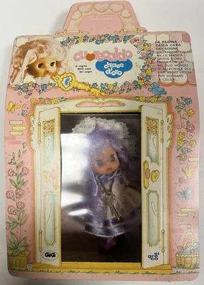 80s# EL GRECO HAPPY HAPPY SISTERS DOLL CUORE CALDO Chiave D’oro Gig Viola New - Imagen 1 de 2