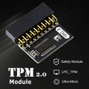 TPM 2.0 Verschlüsselungssicherheitsmodul 20pin Windows 11 Neu - Afbeelding 1 van 22