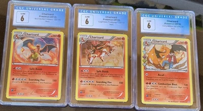 3 CGC Pokémon Cards - Charizard 20/149, Charizard 19/113 & Charizard RC5/RC32 - Image 1 of 4