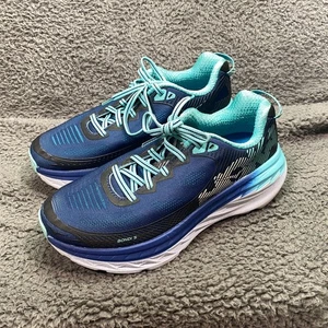 Hoka One One Bondi 5 Shoes Women’s 7.5 Blue Running Cushioned Road Athletic - Picture 1 of 22
