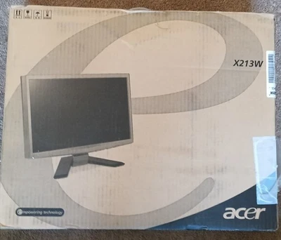 Acer X213W LCD 21.6 computer monitor my new in open box. - Image 1 of 2