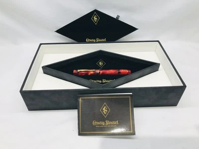 Caneta-tinteiro Conway Stewart Wellington Black Whirl edição limitada 174/626 - Imagem 1 de 4