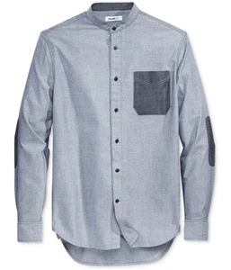 William Rast Mens Wyatt Long Sleeve Button Up Shirt, Grey, Medium - Picture 1 of 1