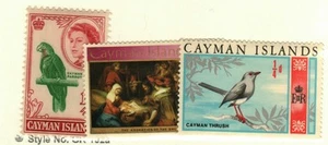 Cayman Islands #153, 203, 210 MH Parrot, bird, Christmas - Picture 1 of 1