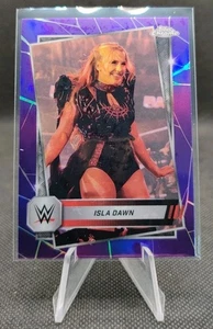 2025 Topps Chrome WWE Purple Refractor #64 Isla Dawn Wrestling Card - Picture 1 of 2