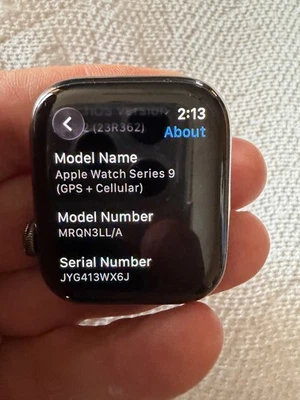 Apple Watch Series 9 45mm Stainless Steel (Graphite) - Used Excellent Condition - Image 1 of 4