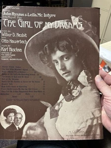 1910 11x14 Revue Noten DAS MÄDCHEN MEINER TRÄUME "Auswahl" (16 Seiten) - Bild 1 von 2