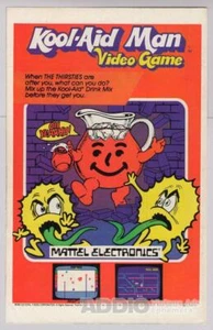 1983 Kool-Aid Man video game PRINT AD Mattel cartridge Atari Intellivision '80s - Picture 1 of 1