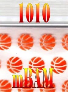 100er PACK 1010 BASKETBÄLLE SLAM DUNK APPLE ZIP Baggies 1,0x1,0" - Bild 1 von 11