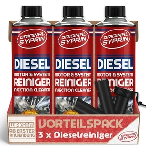 SYPRIN Diesel System Cleaner - Środek do czyszczenia oleju napędowego Dodatek do oleju napędowego 3x500ml - Zdjęcie 1 z 7