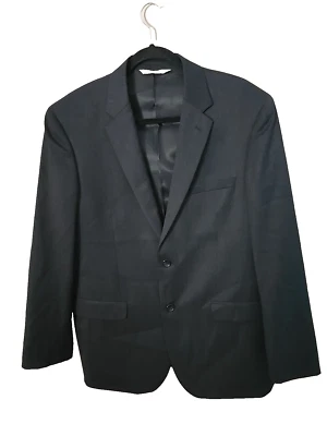Abrigo Traje Deportivo Ferretti Uomo Negro 2 Botones Formal Negocios Lana Para Hombre Talla 40R Foto 1 de 4